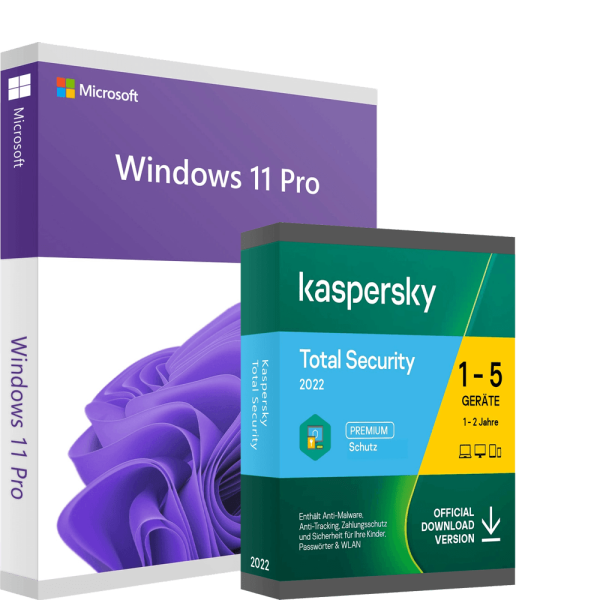 Windows 11 Pro y Kaspersky Total Security 2022